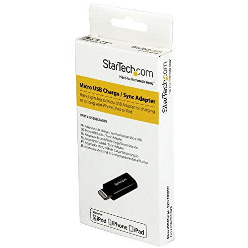 Startech Black Lightning to Micro USB Adapter