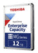 Toshiba Enterprise Capacity MG07ACAxxx Series MG07ACA12TE - Hard drive - 12 TB - internal - 3.5" - SATA 6Gb/s - NL - 7200 rpm - buffer: 256 MB