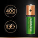 Duracell Stay Charged Rechargeable AAA (LR03) Batteries 800 mAh Pack of 4