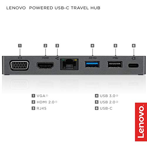 Best Value Lenovo Powered USB-C Travel Hub