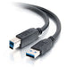 C2G - USB cable - USB Type A (M) to USB Type B (M) - USB 3.0 - 1 m - black