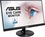 ASUS VP229Q - LED monitor - 21.5" - 1920 x 1080 Full HD (1080p) @ 75 Hz - IPS - 250 cd/m? - 1000:1 - 5 ms - HDMI, VGA, DisplayPort - speakers - black