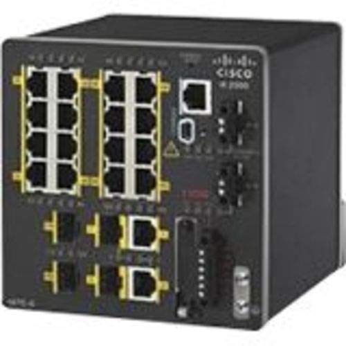 Cisco Industrial Ethernet 2000 Series - Switch - Managed - 16 x 10/100 + 2 x combo Fast Ethernet SFP + 2 x Fast Ethernet SFP - DIN rail mountable