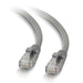 C2G Cat5e Booted Unshielded (UTP) Network Patch Cable - Patch cable - RJ-45 (M) to RJ-45 (M) - 30 cm - UTP - CAT 5e - molded, snagless, stranded - grey