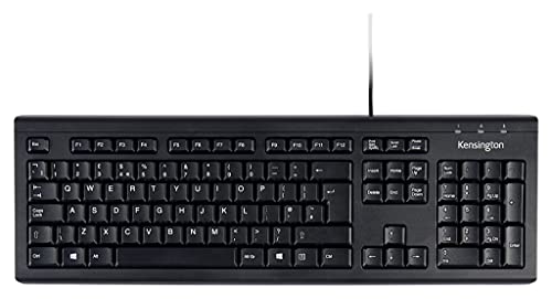 Kensington ValuKeyboard in black with USB connection - UK layout