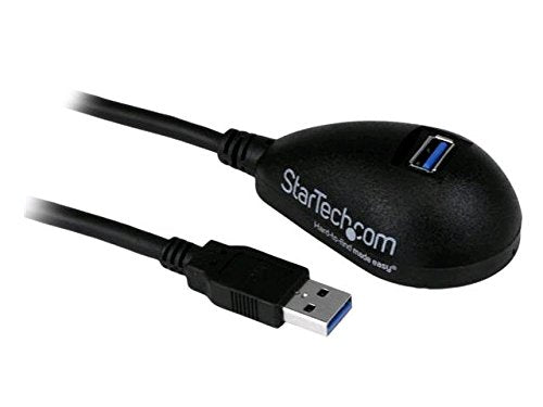 Best Value StarTech.com 5ft SuperSpeed USB 3.0 Extension Cable for Desktop - STP - USB-A Male to USB-A Female Cable for Computer - Black (USB3SEXT5DKB)