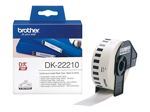 Brother DK-22210 - Black on white - Roll (2.9 cm x 30.5 m) labels - for Brother QL-1050, 1060, 500, 550, 560, 570, 580, 600, 650, 700, 710, 720, 820