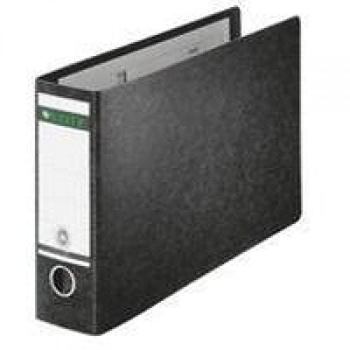 Best Value Leitz 310690195 A4 Board Lever Arch File Oblong - Black