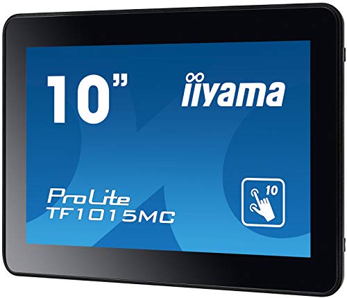 iiyama ProLite TF1015MC-B2 - LED monitor - 10.1" - open frame - touchscreen - 1280 x 800 720p @ 60 Hz - VA - 500 cd/m - 1300:1 - 25 ms - HDMI, VGA, DisplayPort - black