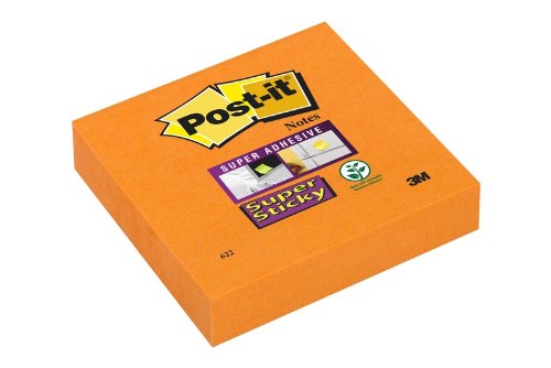 Best Value Post-it 7100041909 Super Sticky Notes, 47.6mm x 47.6mm, Bangkok Colour Collection, 12 pads, 90 sheets per pad