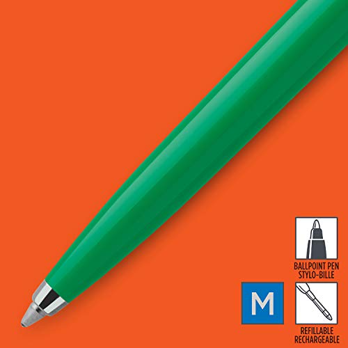 Parker Jotter Originals Ballpoint Pen Collection, 90s Retro Green Finish, Medium Point, Blue Ink, 1 Count