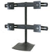 Ergotron DS100 Quad-Monitor Desk Stand - Stand for quad flat panel - aluminium, steel - black - screen size: up to 24"