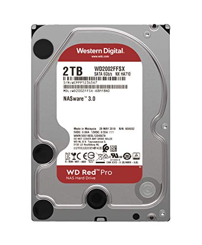 WD Red Pro NAS Hard Drive WD2002FFSX - Hard drive - 2 TB - internal - 3.5" - SATA 6Gb/s - 7200 rpm - buffer: 64 MB