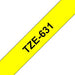 Brother TZe-631S 12mm Black on Yellow Labelling Tape Cassette, 4M Long