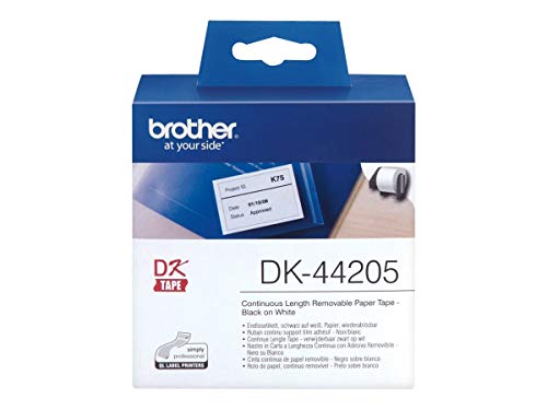 Brother DK44205 - Removable adhesive - white - Roll (6.2 cm x 30.5 m) 1 roll(s) labels - for Brother QL-1050, 1060, 500, 550, 560, 570, 580, 650, 700, 710, 720