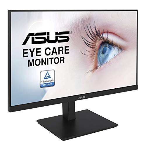 ASUS VA27DQSB - LED monitor - 27" - 1920 x 1080 Full HD (1080p) @ 75 Hz - IPS - 250 cd/m - 1000:1 - 5 ms - HDMI, VGA, DisplayPort - speakers - black