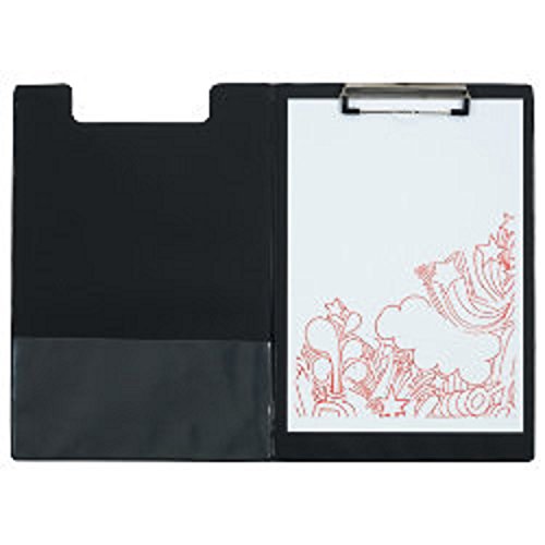 Best Value A4 Fold Over Clipboard 235 x 340mm Black PVC