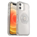 OtterBox Otter + Pop Symmetry Series - Back cover for mobile phone - polycarbonate, synthetic rubber - clear pop - for Apple iPhone 12 mini