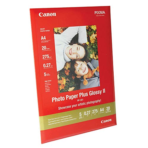 Canon Photo Paper Plus II PP-201 - Glossy photo paper - A4 (210 x 297 mm) - 260 g/m2 - 20 sheet(s)