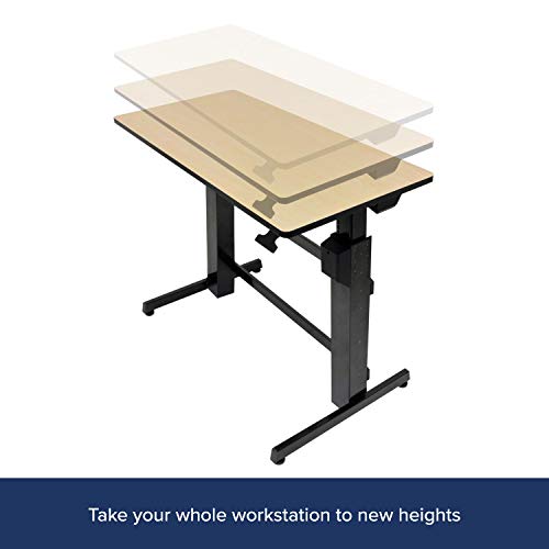 Ergotron WorkFit-D Sit-Stand Desk - Table - office - rectangular - birch