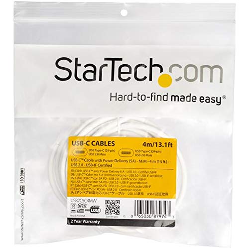 StarTech 4m USB Type C Cable with 5A