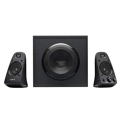 Logitech Z623 THX 2.1 Speaker System with Subwoofer, THX Certified Audio, 400 Watts Peak Power, Deep Bass, Multi Device, 3.5mm & RCA Inputs, UK Plug, PC/PS4/Xbox/DVD Player/TV/Smartphone/Tablet