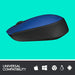 Logitech M171 - Mouse - right and left-handed - wireless - 2.4 GHz - USB wireless receiver - black, blue