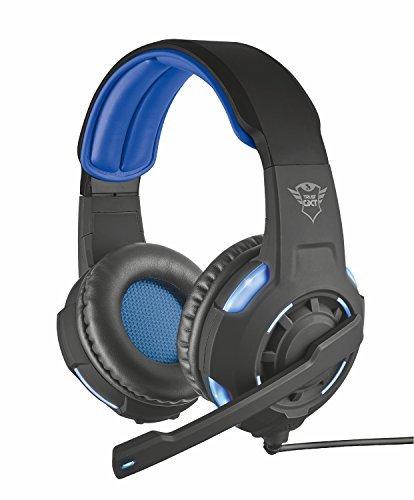 Trust GXT 350 Radius USB A Wired 7.1 Surround Gaming Headset Powerful 40mm Active Speaker Units Illuminated Sides and Microphone