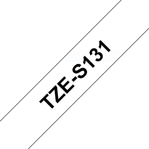 Brother TZe-S131 - Extra strength adhesive - black on clear - Roll (1.2 cm x 8 m) 1 roll(s) laminated tape - for Brother PT-D210, D600, H110, P-Touch PT-1005, 1880, E800, H110, P-Touch Cube Plus PT-P710