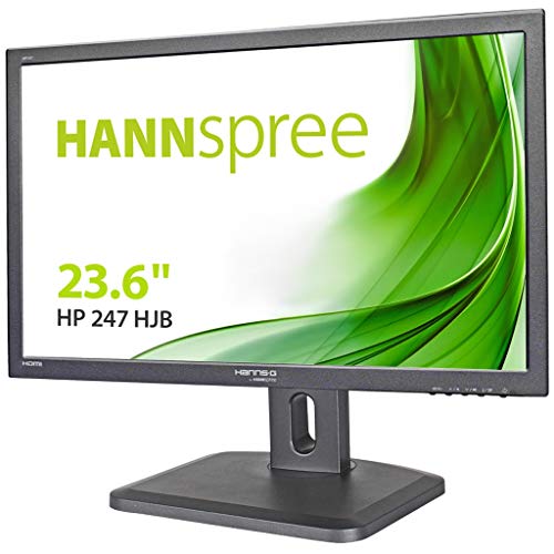 Hannspree HP247HJB 23.8 Inch 1920 x 1080 Pixels Full HD Resolution 60Hz Refresh Rate 5ms Response Time HDMI VGA LED Monitor