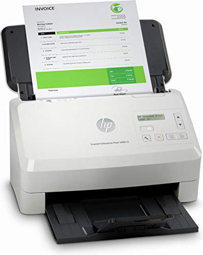 HP ScanJet Enterprise Flow 5000 s5 - Document scanner - CMOS / CIS - Duplex - 216 x 3100 mm - 600 dpi x 600 dpi - up to 65 ppm (mono) / up to 65 ppm (colour) - ADF (80 sheets) - up to 7500 scans per day - USB 3.0