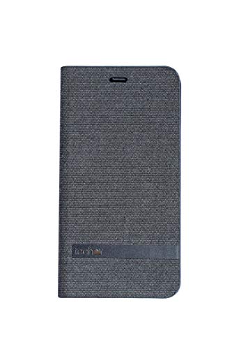 techair Classic Essential Folio - Flip cover for mobile phone - textured polyester - grey - for Apple iPhone 11