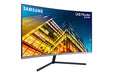 Samsung U32R590CWR - LED monitor - curved - 32" (32" viewable) - 3840 x 2160 4K @ 60 Hz - VA - 250 cd/m? - 2500:1 - 4 ms - HDMI, DisplayPort - dark grey/blue