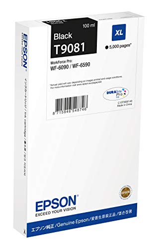 Epson T9081 - 100 ml - XL size - black - original - ink cartridge - for WorkForce Pro WF-6090, WF-6590