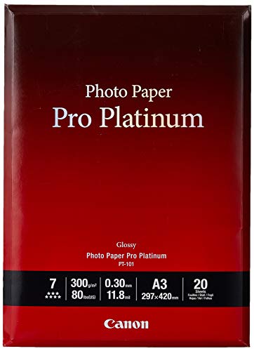 Canon Photo Paper Pro Platinum - Photo paper - A3 (297 x 420 mm) - 300 g/m2 - 20 sheet(s)