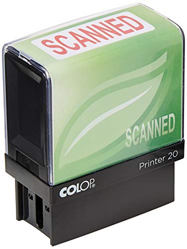 Best Value COLOP Printer 20 Scanned Green Line Stamp - Red Ink