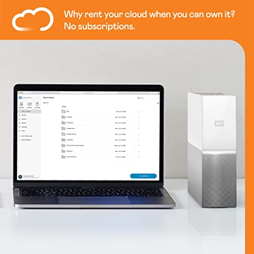 WD My Cloud Home WDBVXC0020HWT - Personal cloud storage device - 2 TB - HDD 2 TB x 1 - RAM 1 GB - Gigabit Ethernet