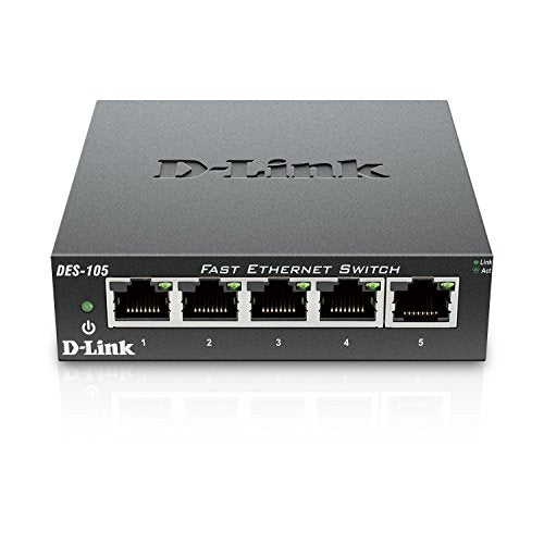 D-Link 5-port 10/100 Metal Housing Desktop Switch