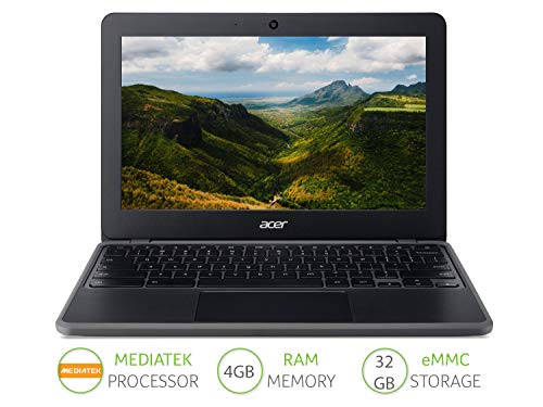 Acer Chromebook 311 C722-K200 - MT8183 / 2 GHz - Chrome OS - 4 GB RAM - 32 GB eMMC - 11.6" 1366 x 768 (HD) - Mali-G72 MP3 - Wi-Fi 5 - shale black - kbd: UK