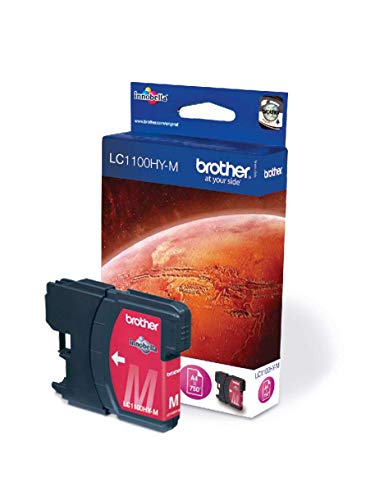 Brother LC1100HYM - High Yield - magenta - original - ink cartridge - for Brother DCP-6690CW, MFC-5890CN, MFC-5895CW, MFC-6490CW, MFC-6890CDW, Justio MFC-5890CN