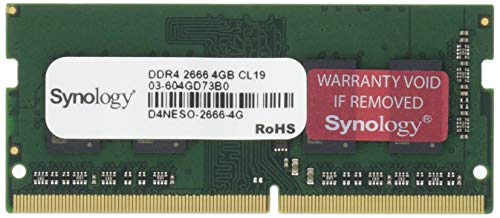 Synology - DDR4 - module - 4 GB - SO-DIMM 260-pin - 2666 MHz / PC4-21300 - 1.2 V - unbuffered - non-ECC - for Deep Learning NVR DVA3219