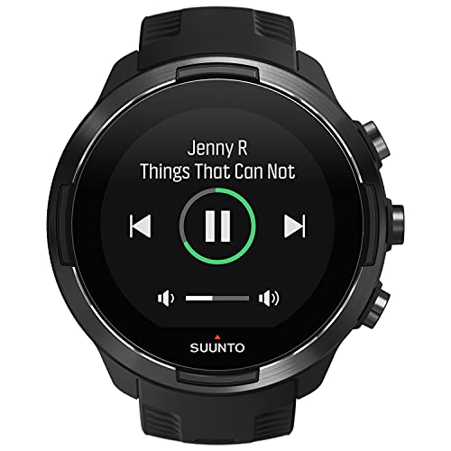 Suunto 9 Baro - Black - sport watch with strap - silicone - black - wrist size: 130-220 mm - Bluetooth - 81 g