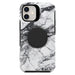 OtterBox Otter + Pop Symmetry Series - Back cover for mobile phone - polycarbonate, synthetic rubber - white marble graphic