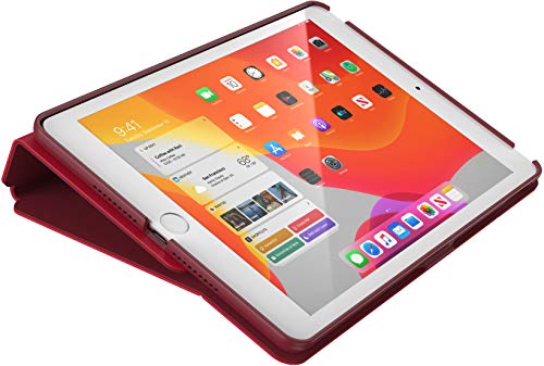 Speck Balance Folio Case Apple iPad 10.2 Inch 2019 7th Generation Dark Poppy Red Tablet Case Bump Resistant Scratch Resistant