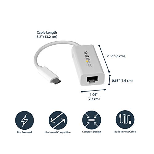 StarTech USB C to Gigabit Network Adaptor USB 3.1