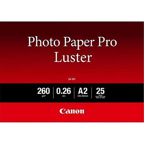 Canon Photo Paper Pro Luster LU-101 - Luster - 260 micron - A2 (420 x 594 mm) - 260 g/m - 25 sheet(s) photo paper