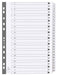 Best Value Exacompta Mylar Printed Indices, A4, 25 Parts (1-25) - White