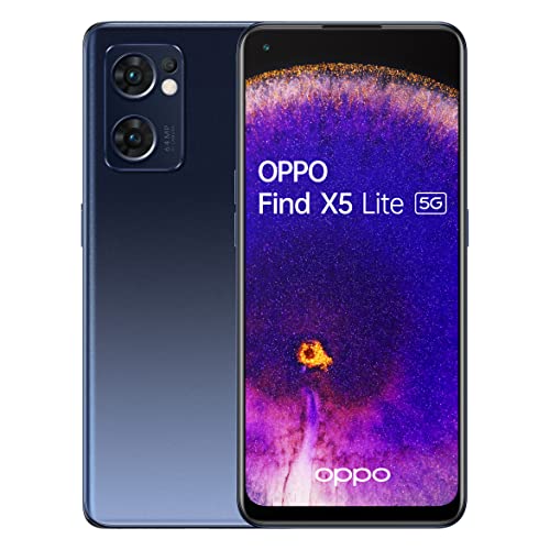 OPPO Find X5 Lite 6.43 Inch 5G Dual SIM Android 12 Mediatek Dimensity 900 8GB 256GB 4500 mAh Starry Black Smartphone