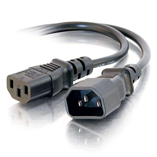 C2G - Power extension cable - IEC 60320 C13 to IEC 60320 C14 - AC 250 V - 1.2 m - black