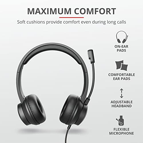 Trust HS200 USB A Wired Binaural Headset